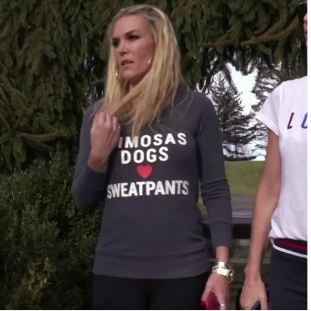 CHASER Mimosas Dogs ❤️ Sweatpants Sweatshirt NEW - Picture 7 of 8